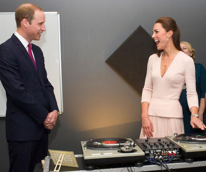 Kate knew how to make light of herself by having a chuckle at her own expense while attempting to DJ in New Zealand.