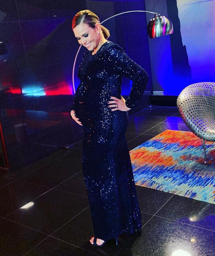 The excited mum-to-be spent months showing off her bump, later telling *Women's Weekly* that her [pregnancy was "brilliant".](https://www.nowtolove.com.au/celebrity/celeb-news/edwina-bartholomew-baby-daughter-molly-63573|target="_blank")