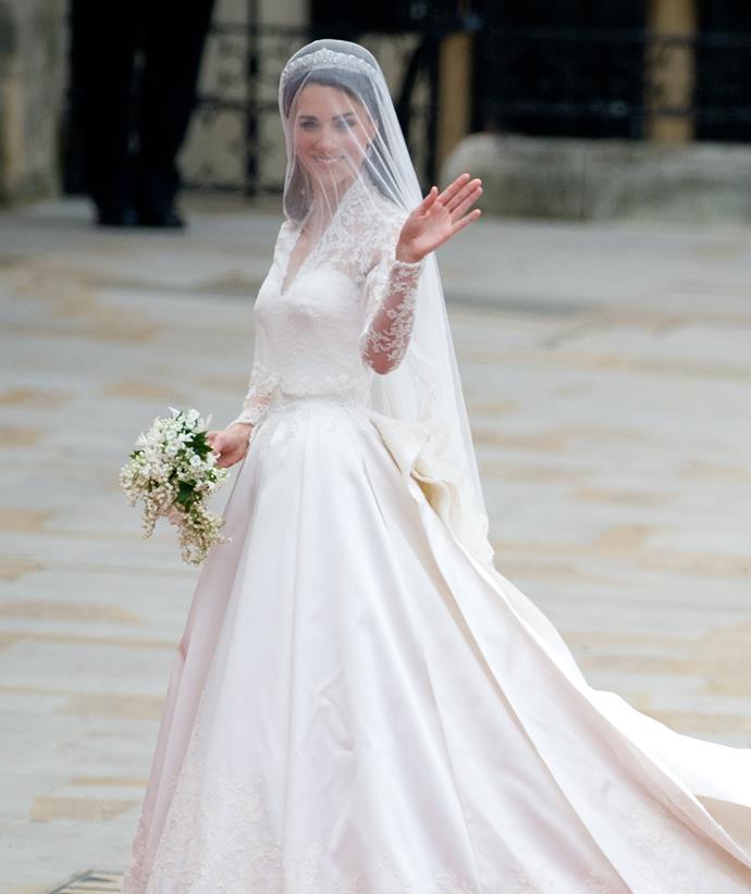 Kate chose McQueen to design her wedding dress back in 2011.