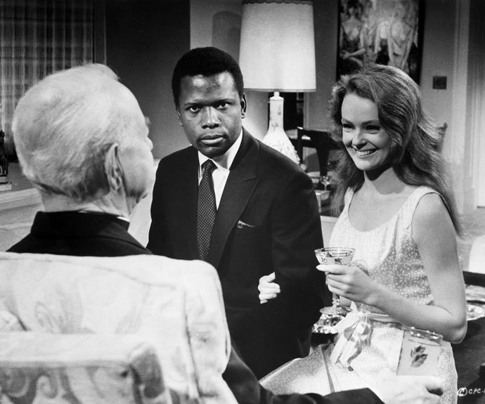 *Guess Who's Coming To Dinner*, focused on interracial romance with Poitier starring alongside Katharine Houghton.