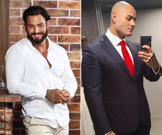 **Sam Ball, season six**
<br><br>
Known for his mop of dark hair and matching beard, Sam shocked the nation when he shaved it all off - yes, hair included - in 2020. He debuted the dramatic new look on Instagram and it was later revealed that the reality star had joined the army, which was probably the reason for his drastic trim.