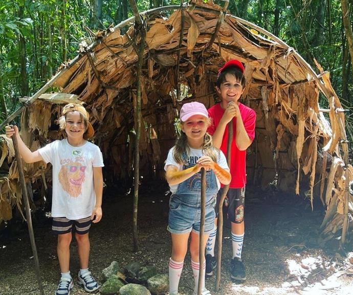 Alongside a slew of pictures from their trip, he wrapped up their nature-filled post by commenting in his caption, "The kids loved it all. We are so lucky to live on this land."