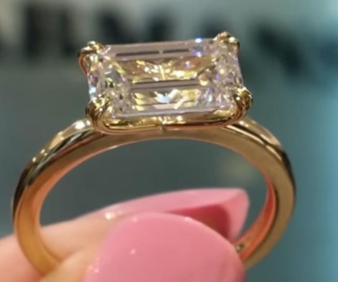 Martha admitted the engagement ring was "close, but just a bit under" $110k.