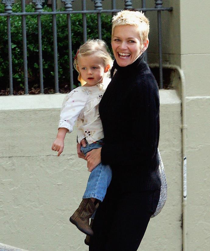 Jess was spotted out and about with little Allegra shortly after giving birth to Giselle in 2009.