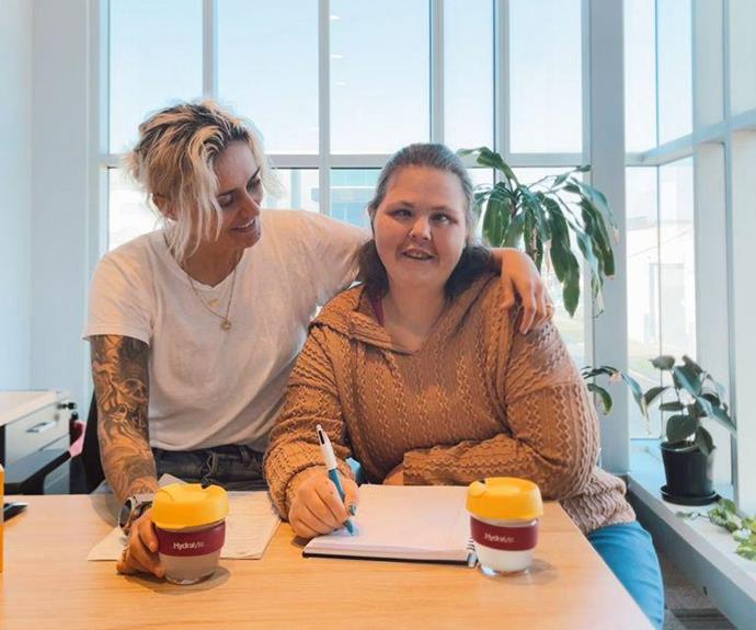 Someone who is just as excited about Moana's growing family is her sister, Vinny.
<br><br>
The 26-year-old was born with the neurological disorder Möbius syndrome and Moana has worked hard to make sure Vinny is an equal part of her family with Isabella.
<br><br>
"We're making a massive mindful effort to make sure that Vinny is incorporated in every way possible," Moana previously said.