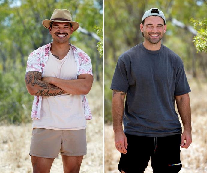 **Jordan and Josh (cousins)**
<br><br>
These cousins have a skill set fit for success on *Survivor* as one is a pilot, and the other is a personal trainer. They claim they're "closer than most brothers," and Jordan is prepared to push himself to the limits, while Josh wants to use strategic gameplay to come out on top!