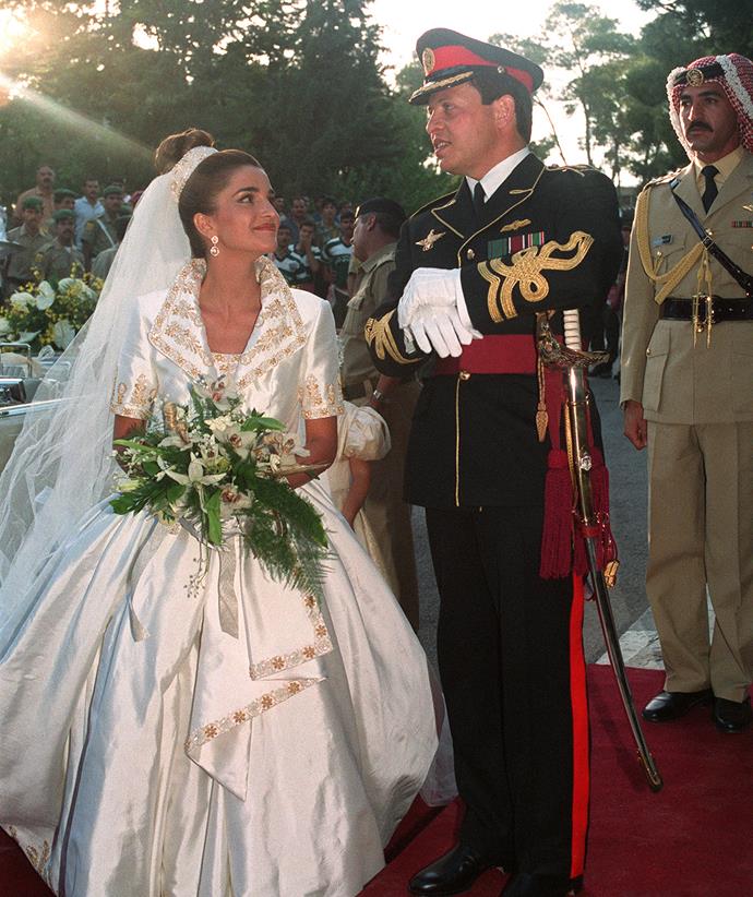 Rania wed Prince Abdullah II of Jordan in 1993 and became a royal overnight.