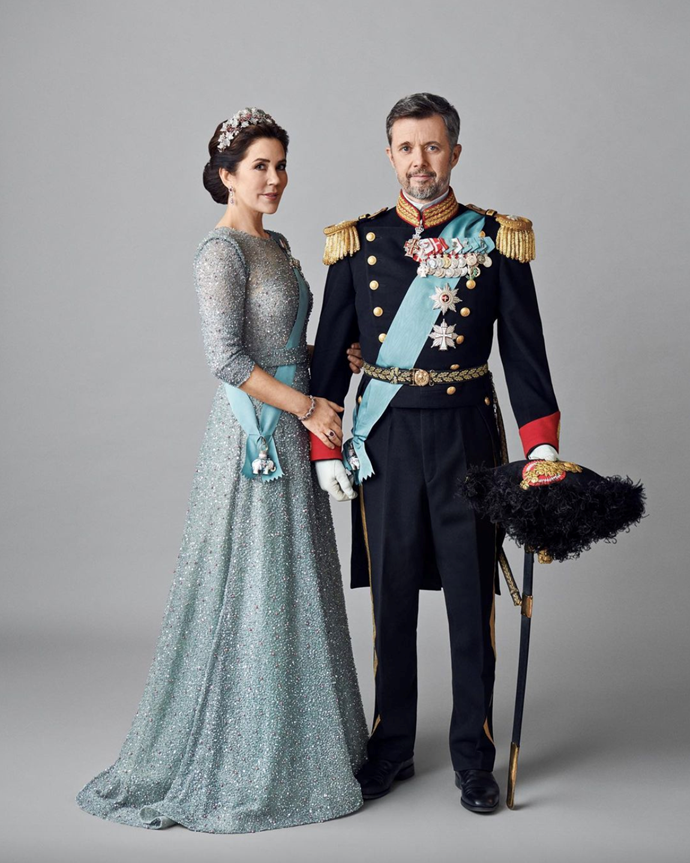 A series of official portraits of Mary and Frederik was released ahead of the Crown Princess' 50th.
