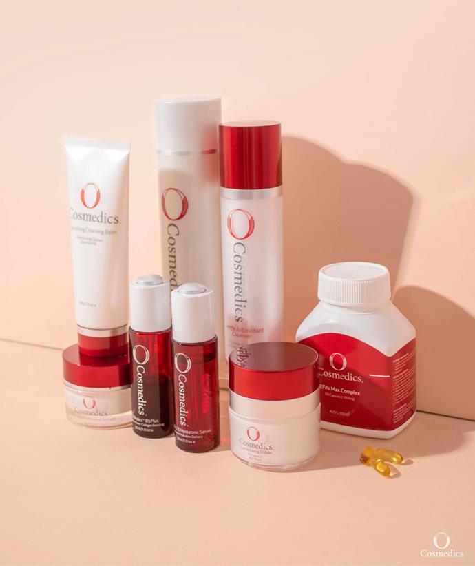 **O COSMEDICS**
<br>
This Aussie-owned brand is a professional skincare range that was made with anti-ageing in mind. Its products address the five causes of ageing using functional active ingredients, meaning they're at their medical strength to work on cell optimisation and normal skin function.
<br><br>
*[Shop the O COSMEDICS range here.](https://www.ocosmedics.com/|target="_blank"|rel="nofollow")*