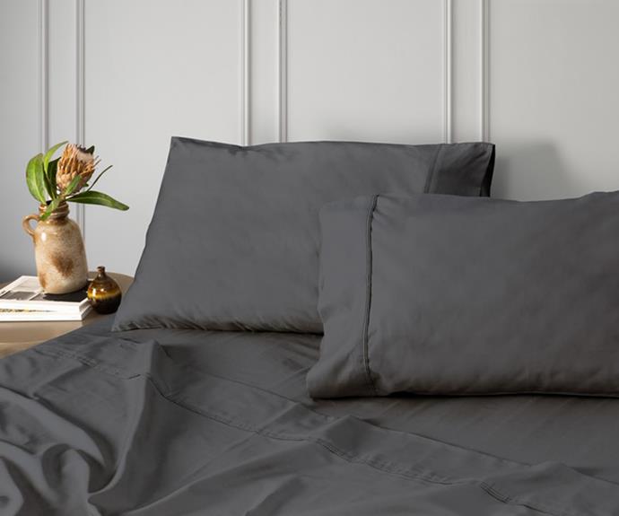 **Tontine Australian Cotton Sheet Set**<br>
If you like to keep things dark in the bedroom (no, not like that!) you can't go past these charcoal sheets made from Premium Australian Cotton, which is better for the environment and local communities. Plus, by buying Aussie cotton products you're directly supporting Aussie farmers - it's a win-win.
 <br><br>*Shop the Tontine Australian Cotton Queen Sheet Set, $125, from [Big W](https://www.bigw.com.au/product/tontine-300-thread-count-australian-cotton-sheet-set-coal/p/BIGW97608|target="_blank"|rel="nofollow").*