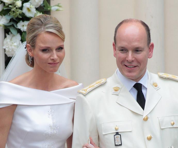 The Monegasque royal couple on their wedding day in 2011.