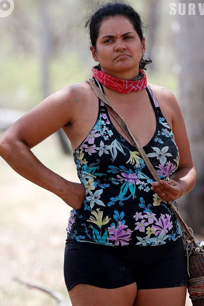 **Sandra**
<br><br>
The possibility of THIS Survivor getting eliminated was highly anticipated – if it were to happen at all!
<br><br>
After the season's toughest test, the two-time US Survivor winner Sandra Diaz-Twine was voted out by her tribemates and her daughter, Nina, in a savage twist.
<br><br>
However, perhaps fans should have seen the exit coming because Sandra has a "curse," which has seen her get eliminated on day 16 of the show, which is exactly what happened for the third time. 
<br><br>
A tribe swap saw the contestants reunite with their original playing partner after getting separated on the first day of the competition. Nina had promised her mum she wouldn't write down her name, but after Jonathan LaPaglia asked her about her alliance with Sandra, she was struggled to answer him, which made her mum suspicious. 
<br><br>
After her exit, Sandra revealed to *[New Idea](https://www.newidea.com.au/survivor-sandra-diaz-eliminated|target="_blank")* her true feelings about her daughter voting her off the show.
<br><br>
"There are no hard feelings at all, no hard feelings to Nina, none to Jordie, who was the mastermind of the episode. Not one bit!" she declared.
<br><br>
However, she wasn't so happy about failing to pass her 16th day.
<br><br>
"And I was not happy about it, I was dreading it and I was fearing for my life in the game.
<br><br>
"I could sense that something was wrong during Tribal. Every time I said something, everyone would say, 'Guys stick to the plan.' And I'm thinking, 'What plan? Oh my God, I am the plan!"
<br><br>
Even though she was annoyed leaving on such a low note, she told the publication that *Australian Survivor* contestants are kinder than the American players.  
<br><br>
"While the competitors are definitely nicer, they definitely value strength a lot more and what you bring to the table and what you can do for the tribe," Sandra explained.