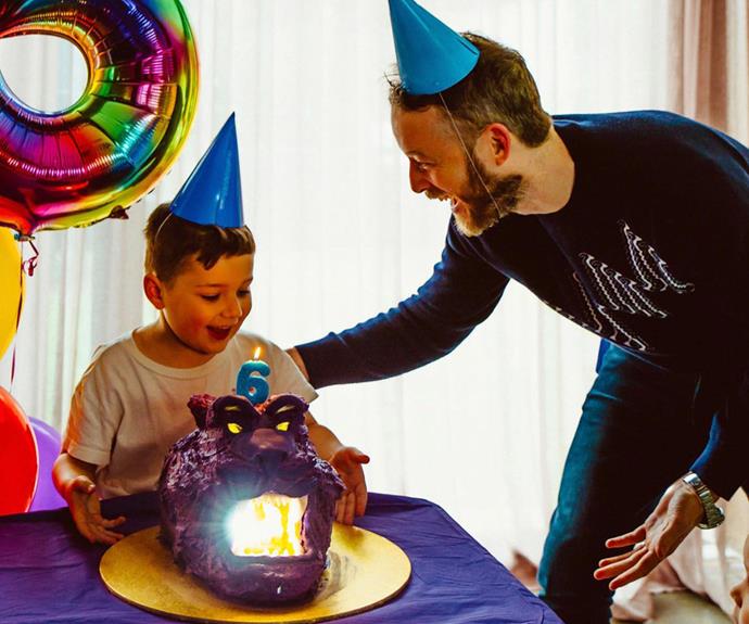 It's Aladdin's Cave of Wonders! It wouldn't be a Blake family birthday without one of Hamish's famous cakes - he went all out for Sonny's sixth birthday in 2020.