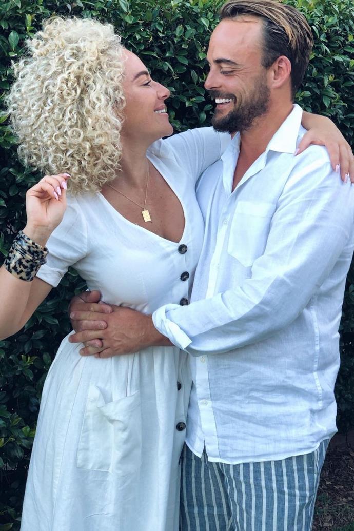 **Ash and Pete**
<br><br>
Just over a month after welcoming their second girl, Ash Pollard took a moment to celebrate her partner Pete Ferne and all their blessings.
<br><br>
The former reality star shared a photo dump filled with snapshots from their life, including a sweet pick from the hospital room after Ash gave birth to Claudette Polly.
<br><br>
"Happy Valentines Day to the handsomest bloke going round. 😍 Look what love has given us! xx @pete.ferne," she penned.