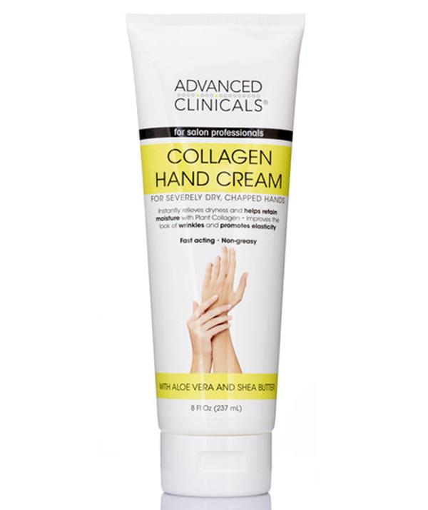 **Collagen Hand Cream by Advanced Clinicals**
<br><br>
This affordable hand cream will be your new best friend when it comes to collagen cream with natural ingredients, is proven to improve the look of hydrating and moisturising weathered and work-roughened skin.
<br><br>
Fast acting, and non-greasy this soothing formula quickly absorbs into your skin, leaving your skin feeling soft and smooth.
<br><br>
Advanced Clinicals Plant Collagen Hand Cream, $16, [iHerb](https://au.iherb.com/pr/advanced-clinicals-collagen-hand-cream-8-fl-oz-237-ml/103848?gclid=Cj0KCQiAmKiQBhClARIsAKtSj-mkuv45QzQAJO-AUSv7il3pGMMbKGnOYQvKxHrQpTyjjzc_66Aw2AsaAiePEALw_wcB&gclsrc=aw.ds|target="_blank"|rel="nofollow")