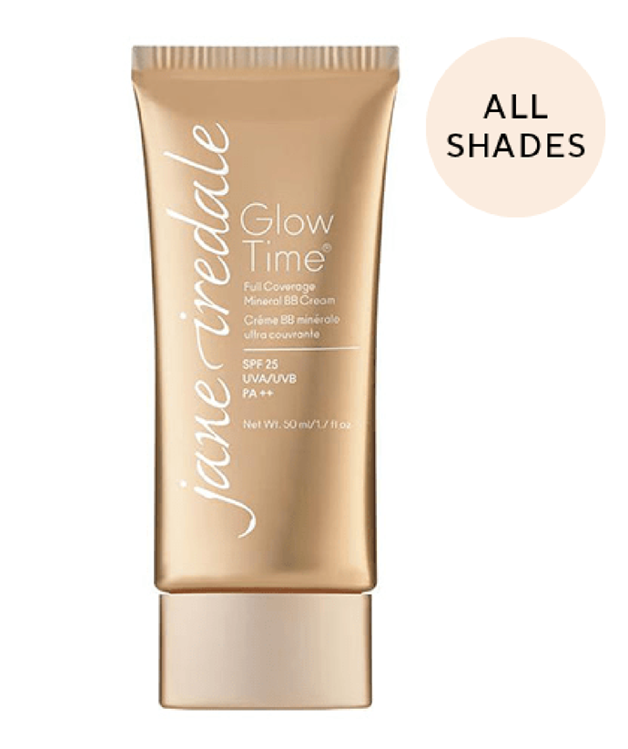 **For full coverage with skin-loving antioxidants, try:** Jane Iredale Glow Time Full Coverage Mineral BB Cream, on sale for $71.10, from [Adore Beauty.](https://www.adorebeauty.com.au/jane-iredale/jane-iredale-glow-time-full-coverage-mineral-bb-cream.html|target="_blank")