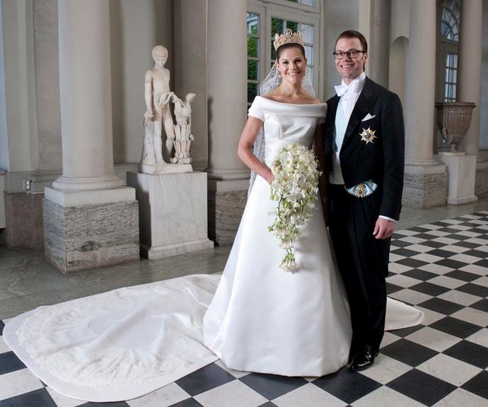 Princess Victoria and Prince Daniel on their wedding day.