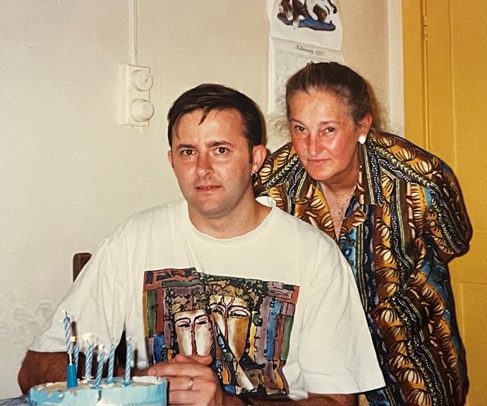 Anthony with his mother, Maryanne.