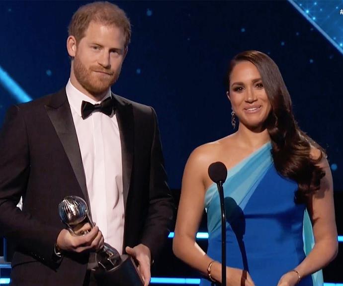Prince Harry and Meghan Markle made their awards show debut in the US at the NAACP Image Awards.