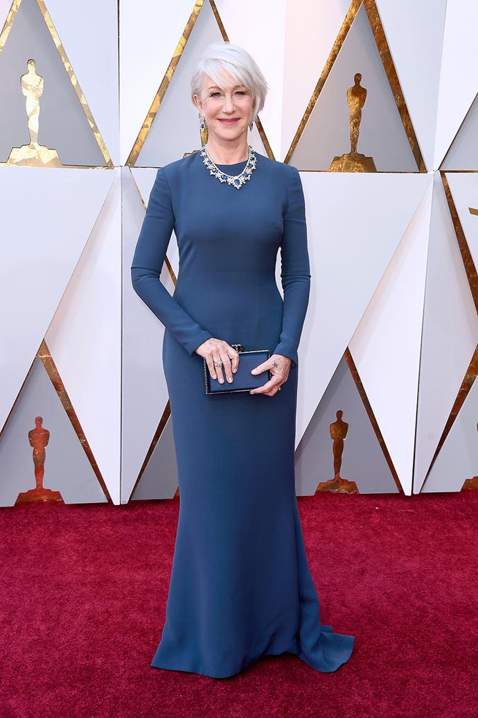 She then took a more minimal approach to her fashion at the 90th Annual Academy Awards.