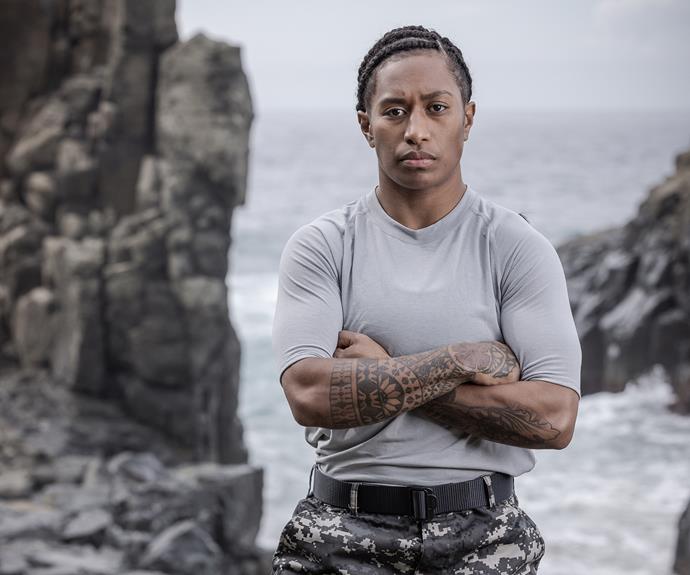 **Ellia Green**
<br><br>
Despite their tough exterior, Ellia started to struggle with self-doubt and the mental toll the SAS course was having on them and decided to hand in their armband and withdraw during a brutal beach beasting.
<br><br>
Announcing their decision to the DS, Ant Middleton was actually quite encouraging, telling Ellia: "Great effort. You've grown from strength to strength. Work on it, and I promise you, you will be a f--king formidable force. Amazing effort."