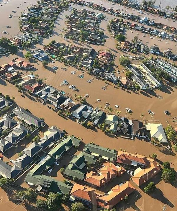 "So heartbreaking to see our family home inundated."