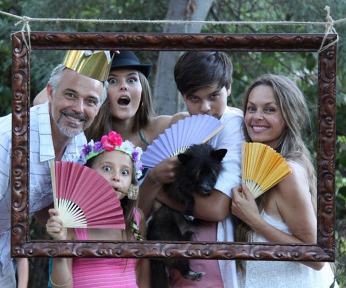 Another family throwback, this time with a few fun props and the family dog of course.
