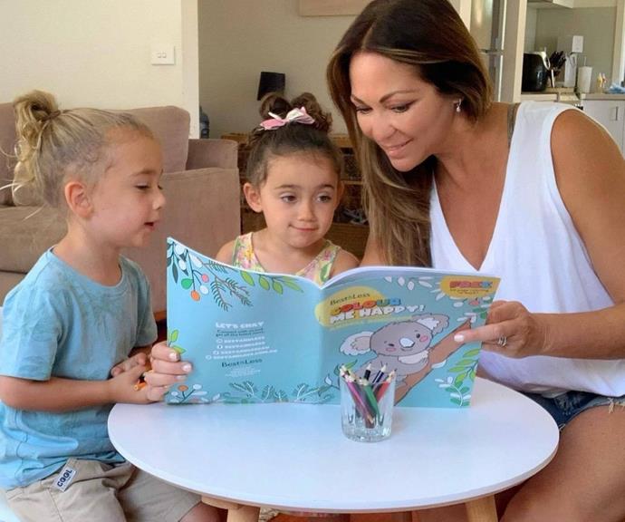 Tania likes to keep screen time to a minimum by encouraging her twins to hit the books.