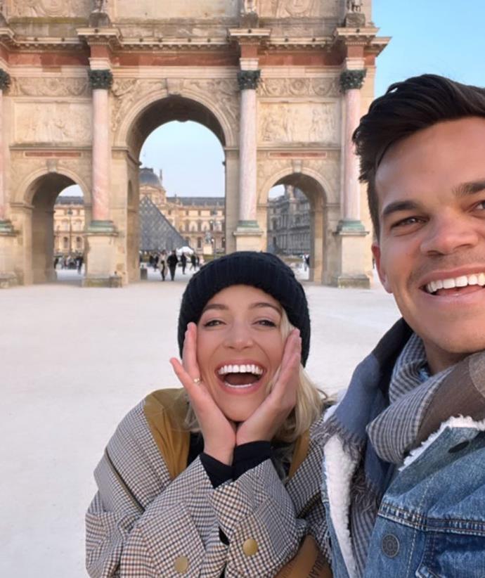 Off on their next adventure! In mid-March, Holly and Jimmy travelled to Paris - a very fitting destination for the love birds.
<br><br>
"Moments later we realised this isn't the Arc de Triomphe," Jimmy quipped.