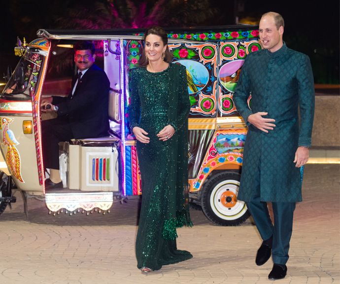 She previously wore the stunning gown during her and Prince William's 2019 tour of Pakistan.