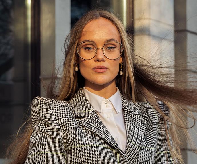 Wire frames are proving popular with fashion influencers.