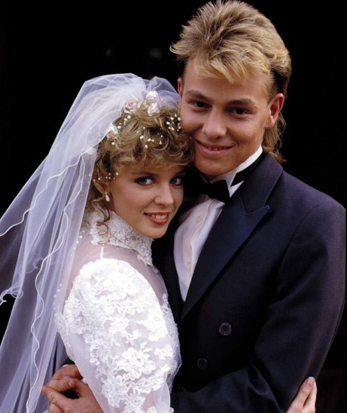 Jason Donovan (Scott Robinson) apparently wants to be accompanied by Kylie Minogue, who played his wife, Charlene, during their time on the show.