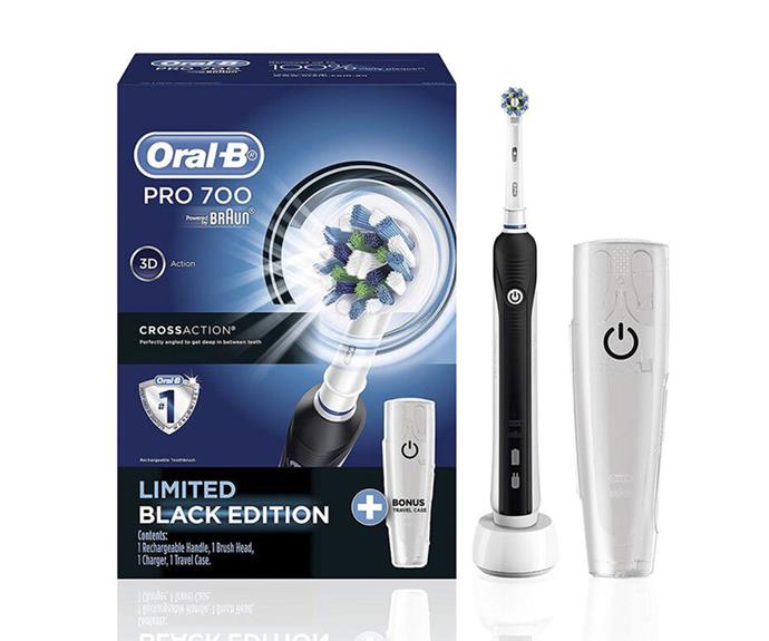 **Oral-B Pro 700 Electric Toothbrush,** on sale for $49.95 down from $99.99, from [Shaver Shop.](https://www.shavershop.com.au/oral-b/pro-700-electric-toothbrush-007834.html?cgid=afterpay-day|target="_blank"|rel="nofollow")