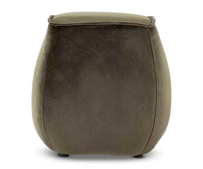 **Ava 40cm Ottoman,** buy one for $99 get the second half price, from [Lounge Lovers.](https://www.loungelovers.com.au/ava-ottoman-40-cm-juniper-green|target="_blank")