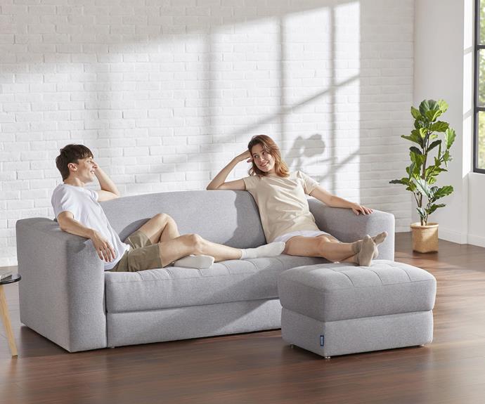 **Rio Sofa bed,** on sale for $1,487.50 down from $2,125, from [Ecosa.](https://www.ecosa.com.au/rio-sofa-bed-3-seater?color=beige|target="_blank"|rel="nofollow")