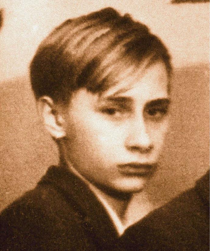 A school photo of Putin, dated 1966 in St. Petersburg, Russia.