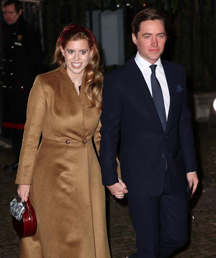 The couple arrived hand-in-hand to support Catherine, Duchess of Cambridge as she hosted a special Christmas carols concert in December 2021, though they left their young daughter at home for the night.
