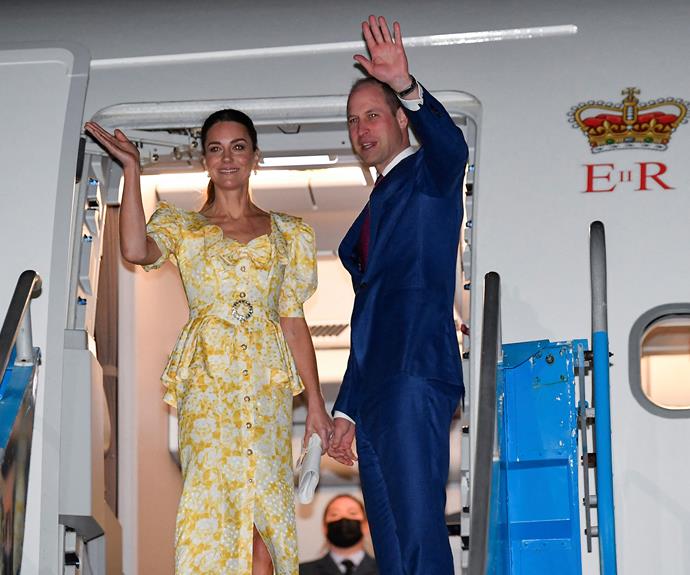 Waving goodbye to the Bahamas - and their tour - the couple jetted back to the UK and their children, who have been waiting on their return.