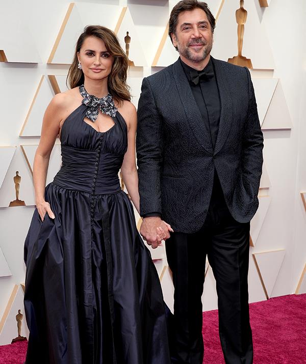 Penelope Cruz and her husband Javier Bardem oozed Hollywood glamour on the red carpet. 
<br><br>
Penelope is up for best actress for her role on *Parallel Mothers*, while Javier is nominated for best actor in *Being the Ricardos*.