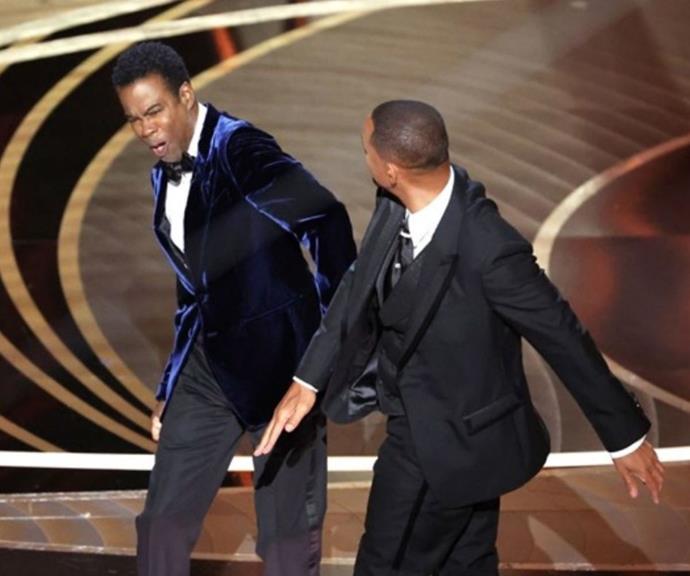 Chris Rock didn't appear to be in on the bit.