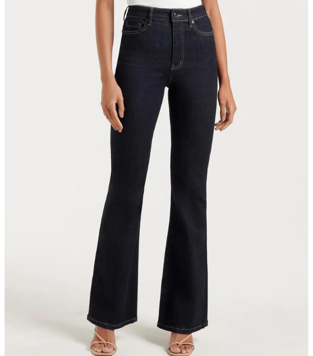 Ellie High Rise Flare Jeans, $99 at [Forever New](https://www.forevernew.com.au/ellie-high-rise-flare-jean-273744?colour=rinse-wash|target="_blank")
