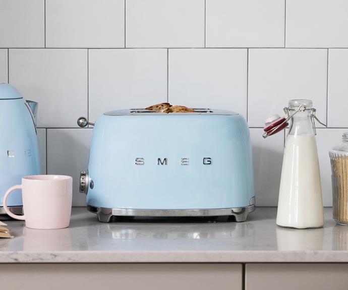 **For the mum who seriously needs a kitchen upgrade:** Smeg 50s Retro Style 2 Slice Toaster, $219, from **[The Good Guys.](https://www.thegoodguys.com.au/smeg-50s-retro-style-2-slice-toaster---blue-tsf01pbau|target="_blank"|rel="nofollow")**