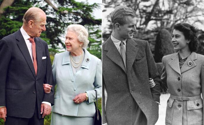 The royal couple in their final years together, and their first as husband and wife.