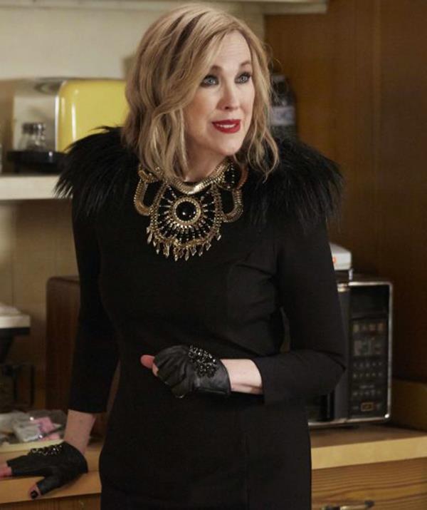 ***Schitt's Creek* - Moira Rose (Catherine O'Hara)**
While having an eccentric and zany mum like Moira Rose could get overwhelming at times, there'd certainly never be a dull moment around her.