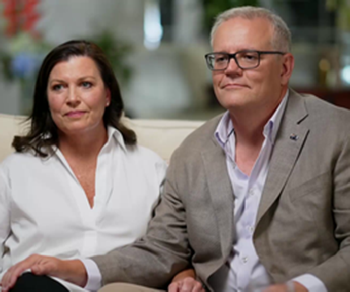 Jenny and Scott during their highly-publicised *60 Minutes* interview in February 2022.