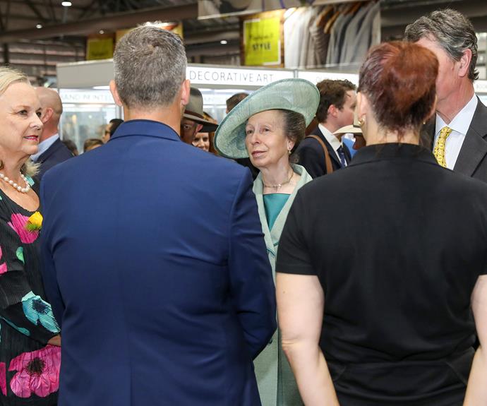 The Princess Royal meets with former *Australian Women's Weekly* Food Director Lyndey Milan.