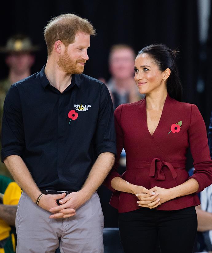 Prince Harry and Meghan Markle attend the 2018 Invictus Games in Sydney.