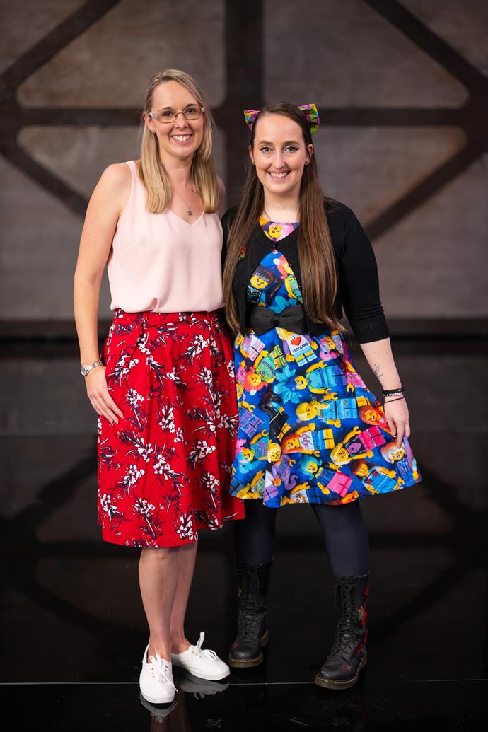 **RACHAEL, 37, & LEXI, 33, NSW**
<br><br>
While the two only met purely for the show, these girls have a lot in common – including a penchant for building huge Lego pieces! Rachael says she's spent "approximately $12,000" on Lego, which included a 6000-piece Hogwarts set, while Lexi has dropped around $15,000 and says her biggest build so far is a 4000-piece Disney castle!