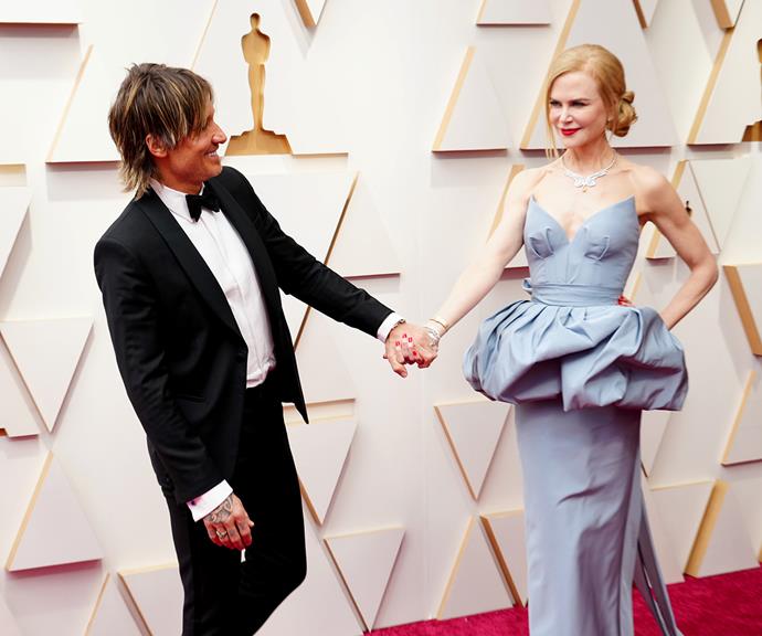 Keith looked at Nicole with adoration at the 2022 Academy Awards.