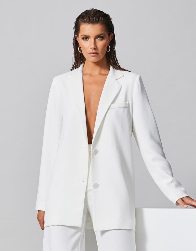 Zoey Blazer X Kristina, $149.95, **[buy it here from The Iconic](https://www.theiconic.com.au/zoey-blazer-x-kristina-1566684.html|target="_blank")**.